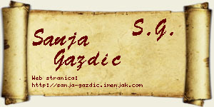 Sanja Gazdić vizit kartica